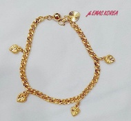 Rantai tangan 4mm+love 18cm