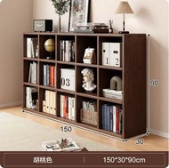 ONE - 日式實木傢俱 電視櫃 床頭櫃 書櫃 組合櫃【150x30x90cm】15格胡桃色