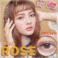 คอนแทคเลนส์🌈Mini Rose🌈 Brown / Gray (Kitty Kawaii) ขนาดมินิ💖