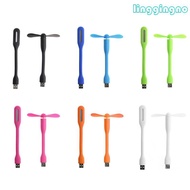 RR USB 5V Fan Flexible Portable Mini Fan USB 5V Fan with USB LED Light Lamps