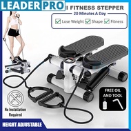 Height Adjustable Mini Fitness Stepper Portable Fitness Exerciser Equipment Household LCD Digital Di
