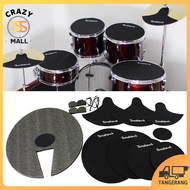 Drum Mutes Pad Set-Soundoff Pads For Drum Sets-Peredam Suara Drum Karet