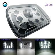 pair 5x7 led headlights High Low Beam with Angel eyes DRL for Jeep Wrangler YJ Cherokee XJ 5x7 7x6 I