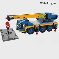 City Mobile Construction Crane Excavator Building Blocks MOC 60409 60324 60420 Assemble Bricks Toys 
