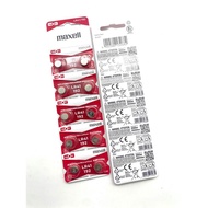 Maxell LR1130 / LR41 / LR44 Micro Alkaline Battery Button Cell (2pcs/10pcs) A76 192 189