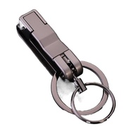 WEETE พวงกุญแจแฟชั่นกันกุญแจที่หายไปพวงกุญแจไทเทเนียมคลิปเข็มขัด TC4พวงกุญแจรถสปริงตะขอสำหรับแขวน