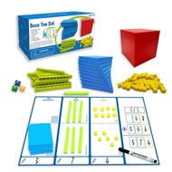 Base Ten Math Blocks - Place Value Manipulatives Base 10 Math Manipulatives K-3 Educational Toys to 