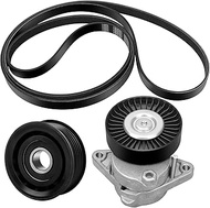 DRIVESTAR Belt Tensioner Kit with Pulley Belt Drive Component Kit for Mercedes-Benz 2007-2012 SL550/