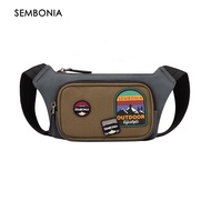 SEMBONIA Sembonia Voyage Patched Canvas Waist Bag - 0603827-105S-36