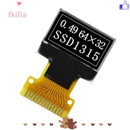 FKILLA OLED Screen Display, 14PIN 0.49 inch OLED Screen Board, inteligente SSD1315 Drive IC IPS 64*3