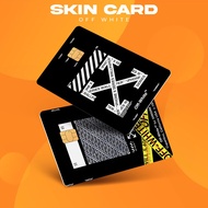 [BM Skin Card] OFF WHITE 2 || Garskin | ATM Cover E-Money/ Flazz/ - Waterproof