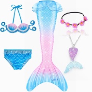 【Value Bundle】 Kids Mermaid Tails Swimming Swimwear Swimmable Beach Clothes Little Children Mermaid 