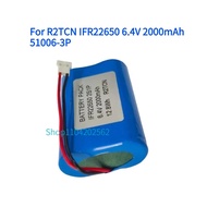 For R2TCN IFR22650 6.4V 2000mAh 51006-3P Replacement Battery
