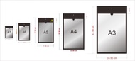 Acrylic Pocket Frame / Akrilik Thicker / Akrilik Pocket Hitam 2mm