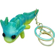 Axolotl Keychain,3D Printed Axolotl Keychain,Women Cute Keychain,Christmas Gift for Axolotl Lovers