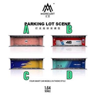 ****預訂 pre-order****   MoreArt匯藝1:64簡易拼裝場景擺件，室內車庫主題 粉豬 BRE Spoon Falken