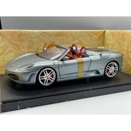1/18 Hot Wheels Ferrari F430 Spider Silver Blue Convertible