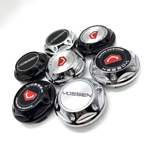 4Pcs/Lot 68mm Car Wheel Center Hub Cap Rims Cover Flower High Hubcaps For 45mm VOSSEN Badge Stickers