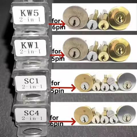 1pc Lishi 2 in 1 Tool SS001 SS002 SS002R pro KW1 KW5 SC1 SC4 M1/MS2 Tools for Home Door Civil Locks