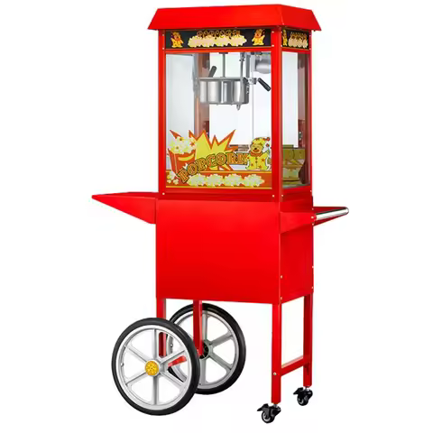 Commercial Making hine With Cart Wheels & 8 Ounce Kettle Hotel Home Movie Theater for Sale Snacks Po