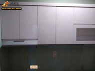 Kitchen Set Minimalis Modern 2 Varian Atas Dan Bawah 150cm - Rak Laci - Sudah Dirakit Free Wastafel 