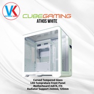 PUTIH Athos White PC Cube Gaming Casing Case