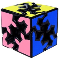 Gear Cube 2x2 New Type Magic Cube, Speed Gear Cube Education Puzzle Cube (Black)