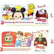 Zaini Disney Tsum Tsum Cocomelon Chocolate Egg Chocolate 3pcs contains Toys Sum Sum Zainni Chocolate