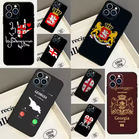 Georgia Flag Case For Huawei Nova Y73 Y90 Y70 Y72 Y61 Y91 7i 8i 11i 12i 12s 9 10 SE P30 P40 Lite P60