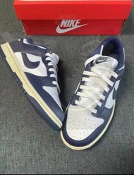 Nike Dunk Low 深藍白 海軍藍 男女同款 休閒波鞋