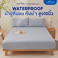LOTTUS Waterproof Bed Sheet (No Pillowcase) 3 Feet/3.5 Feet/5 Feet/6 Feet Set Height 10 Inches