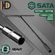 SATA T Handle Socket Wrench 6 Point / 8MM - 19MM T Handle Socket Wrench / 47701 - 47712