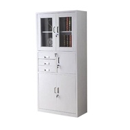 File Cabinet Iron Locker Document Cabinet Iron Financial Voucher with Lock and Drawer Data Cabinet Locker