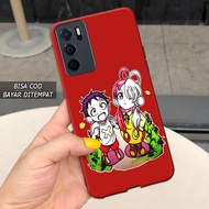 Case Oppo A16 Terbaru Fashion Case Anime Luffy Uta One Piece - Softcase Glass Kaca Hardcase Casing H