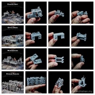 Warehouse Army Warehouse Office Car Repair Shop Kitchen Shelf Scene 3d Printing White Model Miniatur