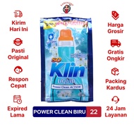 Deterjen Cair Sachet So Klin Liquid Power Clean 22 ml Biru