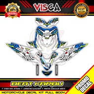 Decal Beat Karbu Full Body Stiker Beat Karbu Full Body Striping Beat Karbu Variasi Shark Custom