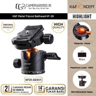 K&F Knf Metal Tripod Ballhead Kf-28 10Kg Load Capacity