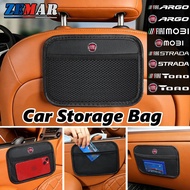 Fiat Car Mesh Storage Bag Adhesive Storage Bag Car Seat Back Storage Box Car Interior Accessories fo