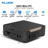 ใหม่ GK3 Mini PC CPU Intel N100 4-Core WiFi 2.4G/5G Bluetooth 5.2 Quad-core HDMI Display Pocket Mini Computer(เปิดใช้งานล่วงหน้า Win11 Pro)