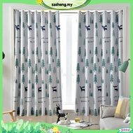 Sortina DIY Langsir Blackout Curtain Hook Sliding Door Grommet Curtain for Room Leaves Curtain Window