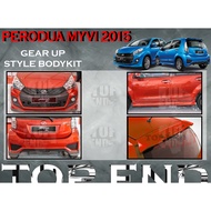PERODUA MYVI SE FACELIFT 2015-2017 GEAR UP FULLSET BODYKIT (GU) SKIRT LIP FOR MYVI ICON MYVI FACELIF