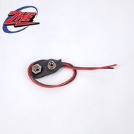 (BS-9V) 9V Battery Clip Type B 9 Volt Snap Connector Black With Wire (1001597)