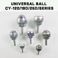 Stainless steel universal ball CY-12D/CY-19D/CY-25D nylon bull eye wheel with rod ball bearing