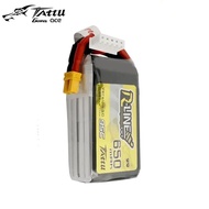 Gens Ace Tattu R-Line 1.0 LiPo Rechargeable Battery 650mAh 14.8V 22.2V 95C 4S 6S RC Battery W/XT30 P