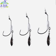 【B&H Dec】 4.5g 5.5g 7.2g With Lead Crank Hook Plus Glitter Wide Belly Single Hook With Sublead Hook 