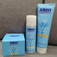 Aiken Hydra Plus Skincare Set (Facial Cleanser (120g )+ Essence Water(100ml)+ Moisturizer (40g)