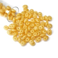 Superduo, 2.5x5mm, Opaque Beige. 10gm/tube.