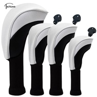 tachiuwa Polyester Golf Club Head Covers Set for Driver 3 Wood 5 Wood Hybrid Golf Protector