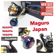 Maguro reel Magnum Evo 2000PG, 3000PG, 4000PG Cameron Aluminium Round Knob Fishing Reel 20KG Max Drag Fishing Reel